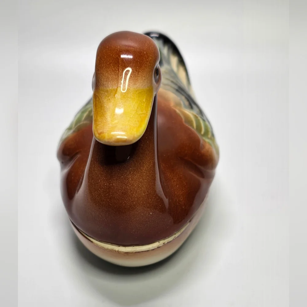 Ceramic Mallard Trinket Box